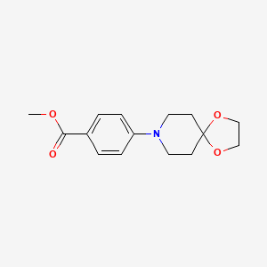 molecular formula C15H19NO4 B8558054 Methyl 4-(1,4-dioxa-8-azaspiro[4.5]decan-8-yl)benzoate 