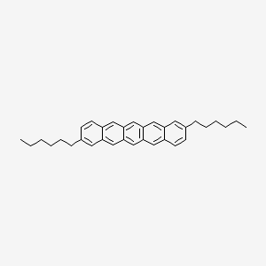 molecular formula C34H38 B8558083 2,9-Dihexylpentacene CAS No. 503603-27-8