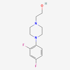molecular formula C12H16F2N2O B8558085 2-[4-(2,4-Difluorophenyl)piperazin-1-yl]ethanol 