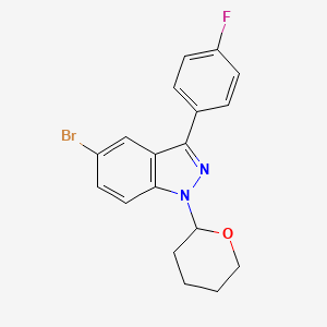 1h-Indazole,5-bromo-3-(4-fluorophenyl)-1-(tetrahydro-2h-pyran-2-yl)-