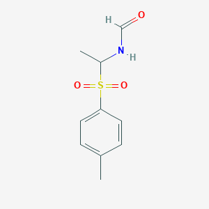 molecular formula C10H13NO3S B8558116 {1-[(4-Methylphenyl)sulfonyl]ethyl}formamide CAS No. 58379-87-6