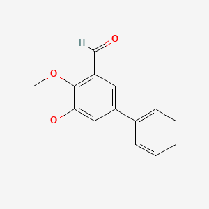 molecular formula C15H14O3 B8558124 2,3-Dimethoxy-5-phenylbenzaldehyde 
