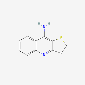molecular formula C11H10N2S B8558129 2,3-Dihydrothieno[3,2-b]quinolin-9-amine 