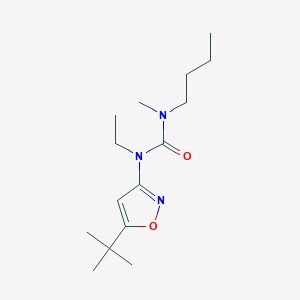 molecular formula C15H27N3O2 B8558144 N-Butyl-N'-(5-tert-butyl-1,2-oxazol-3-yl)-N'-ethyl-N-methylurea CAS No. 55809-11-5