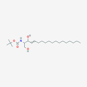 molecular formula C23H45NO4 B8558162 tert-butyl N-(1,3-dihydroxyoctadec-4-en-2-yl)carbamate 