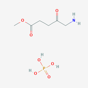 molecular formula C6H14NO7P B8558164 delta-Aminolevulinic acid methyl ester phosphate CAS No. 920538-42-7