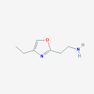 molecular formula C7H12N2O B8558165 2-(4-Ethyl-oxazol-2-yl)-ethylamine 