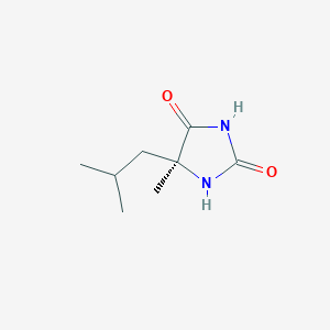 molecular formula C8H14N2O2 B8558173 (5S)-5-methyl-5-(2-methylpropyl)imidazolidine-2,4-dione 