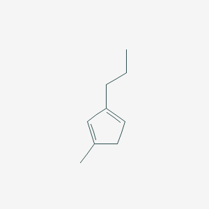 molecular formula C9H14 B8558192 1,3-Cyclopentadiene, 1-methyl-3-propyl- CAS No. 164394-67-6