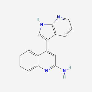 4-(1H-pyrrolo[2,3-b]pyridin-3-yl)quinolin-2-ylamine