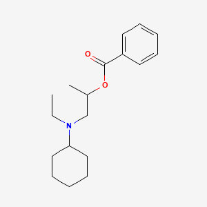 1-(Cyclohexyl(ethyl)amino)propan-2-yl benzoate