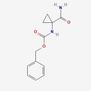 molecular formula C12H14N2O3 B8558269 (1-Carbamoyl-cyclopropyl)-carbamic acid benzyl ester 