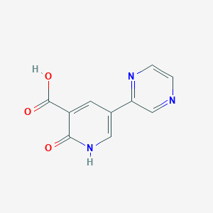 molecular formula C10H7N3O3 B8558338 2-Oxo-5-(pyrazin-2-yl)-1,2-dihydropyridine-3-carboxylic acid CAS No. 89996-11-2