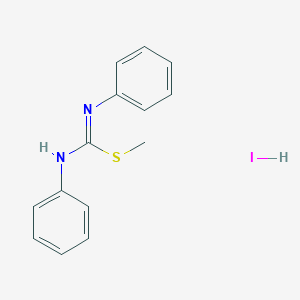 methyl N,N'-diphenylcarbamimidothioate hydroiodide