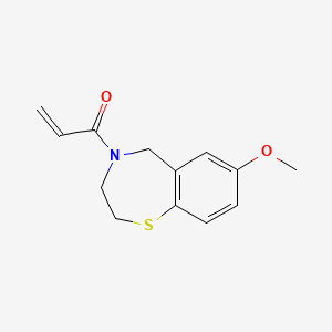 1-(7-Methoxy-2,3-dihydro-1,4-benzothiazepin-4(5H)-yl)prop-2-en-1-one