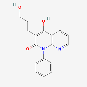 4-hydroxy-3-(3-hydroxypropyl)-1-phenyl-1,8-naphthyridin-2(1H)-one