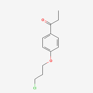 molecular formula C12H15ClO2 B8558413 4'-(3-Chloropropoxy)propiophenone 