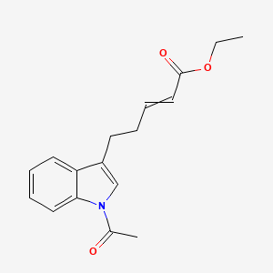 Ethyl 5-(1-acetyl-1H-indol-3-yl)pent-2-enoate