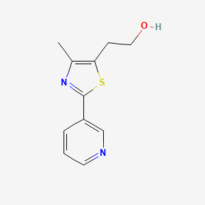 molecular formula C11H12N2OS B8558430 2-(4-Methyl-2-pyridin-3-yl-thiazole-5-yl)-ethanol 