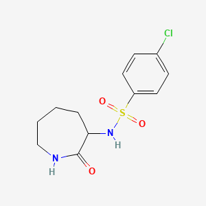 molecular formula C12H15ClN2O3S B8558467 4-Chloro-N-(2-oxo-azepan-3-yl)-benzenesulfonamide 