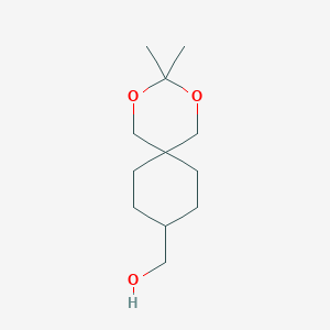 molecular formula C12H22O3 B8558485 (3,3-Dimethyl-2,4-dioxaspiro[5.5]undecan-9-yl)methanol 