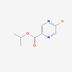 molecular formula C8H9BrN2O2 B8558516 Isopropyl 5-bromopyrazine-2-carboxylate 