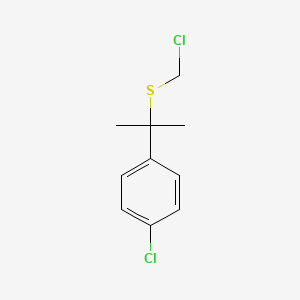 molecular formula C10H12Cl2S B8558550 1-Chloro-4-{2-[(chloromethyl)sulfanyl]propan-2-yl}benzene CAS No. 54895-01-1