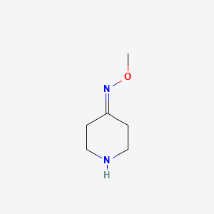 molecular formula C6H12N2O B8558551 Piperidin-4-one O-methyl-oxime 