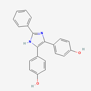Phenol, 4,4'-(2-phenyl-1H-imidazole-4,5-diyl)bis-