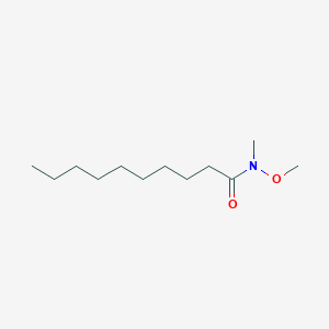 molecular formula C12H25NO2 B8558636 N-methoxy-N-methyldecanamide 