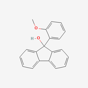molecular formula C20H16O2 B8558702 9H-Fluoren-9-ol, 9-(2-methoxyphenyl)- CAS No. 91531-65-6