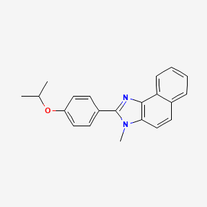 molecular formula C21H20N2O B8558722 3-Methyl-2-{4-[(propan-2-yl)oxy]phenyl}-3H-naphtho[1,2-d]imidazole CAS No. 76145-59-0