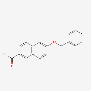 molecular formula C18H13ClO2 B8558723 6-(Benzyloxy)naphthalene-2-carbonyl chloride CAS No. 122179-30-0