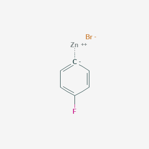 molecular formula C6H4BrFZn B8558729 ZINC;fluorobenzene;bromide 