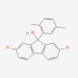 2,7-Dibromo-9-(2,5-dimethylphenyl)-9H-fluoren-9-OL