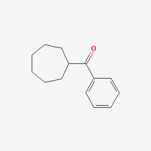 molecular formula C14H18O B8558796 Cycloheptyl(phenyl)methanone CAS No. 6004-52-0