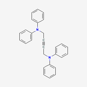 molecular formula C28H24N2 B8558803 N,N,N',N'-Tetraphenyl-2-butyne-1,4-diamine 