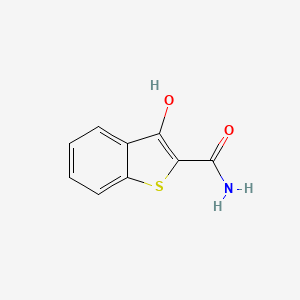 molecular formula C9H7NO2S B8558814 Hydroxybenzothiophene amide 
