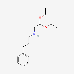molecular formula C15H25NO2 B8558815 N-(2,2-diethoxyethyl)-3-phenylpropan-1-amine 
