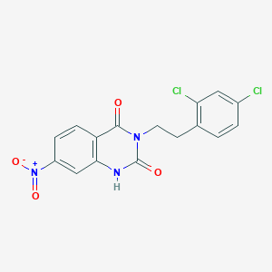 3-[2-(2,4-dichlorophenyl)ethyl]-7-nitro-1H-quinazoline-2,4-dione