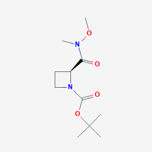 Tert-butyl (S)-2-(methoxy(methyl)carbamoyl)azetidine-1-carboxylate