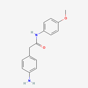 molecular formula C15H16N2O2 B8558847 2-(4-Amino-phenyl)-N-(4-methoxy-phenyl)-acetamide 