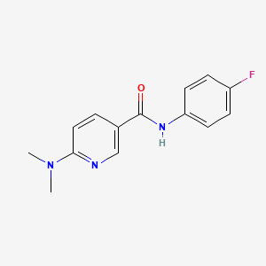 molecular formula C14H14FN3O B8558892 6-dimethylamino-N-(4-fluoro-phenyl)-nicotinamide CAS No. 442134-75-0