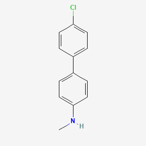 molecular formula C13H12ClN B8558907 4-(4-Chlorophenyl)-N-methylaniline 