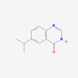 molecular formula C11H12N2O B8558936 6-(1-methylethyl)quinazolin-4(3H)-one 