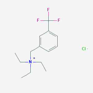 molecular formula C14H21ClF3N B8558962 N,N-Diethyl-N-{[3-(trifluoromethyl)phenyl]methyl}ethanaminium chloride CAS No. 97325-26-3