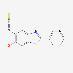 5-Isothiocyanato-6-methoxy-2-(pyridin-3-yl)-1,3-benzothiazole