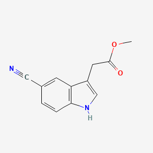 methyl 2-(5-cyano-1H-indol-3-yl)acetate