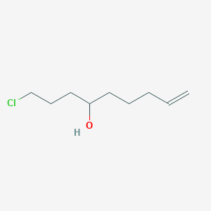 molecular formula C9H17ClO B8559052 1-Chloro-8-nonen-4-ol 