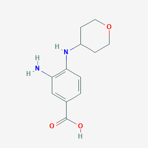 3-Amino-4-((tetrahydropyran-4-yl)amino)benzoic acid